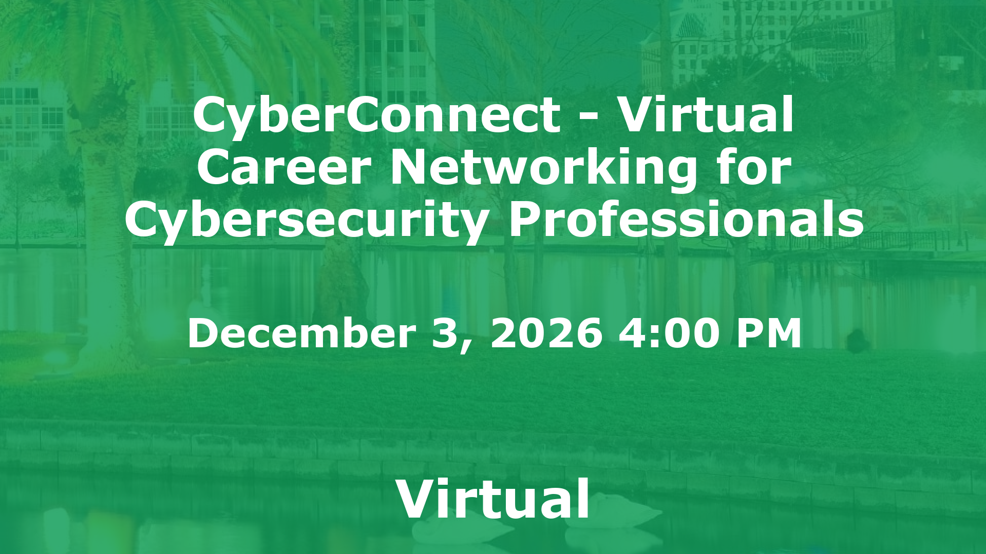 CyberConnect - Virtual Career Networking for Cybersecurity Professionals event image
